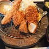 かつ徳 - 料理写真:オホーツクほたてと海老・ヒレかつ膳