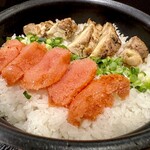 Uno Takumi - 地鶏と明太子の土鍋ご飯