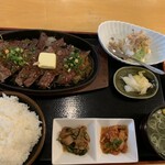 口福食堂 げん太 - ステーキ定食￥1800