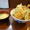 天三 - 季節の天丼　タラの芽追加