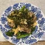 ゴーダ屋 - 菜の花と豚肉の炒め物