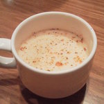 キッチン・ゴン - 2014.1.14  サービスのクリームスープ☆　これもうまかった☆