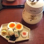 瓢亭 別館 - 三ツ重ね鉢と八寸