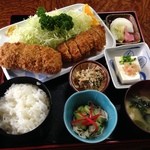 とんかつ亭 - ヒレカツ串カツコンビ定食1200円