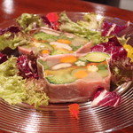 ラ・カーヴ・ド・ノア - Jan, 2014_1生ハムをまとわせた野菜のテリーヌ