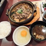 キッチンスギモト - 黒毛和牛すき鍋定食