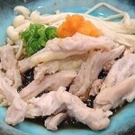 土鸡鸡颈肉橘子酱汁