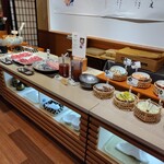 Yuzawa Gurando Hoteru - 夕食バイキング（一人鍋コーナー）