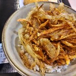 ゆで太郎 もつ次郎 - 野菜かき揚げごはん