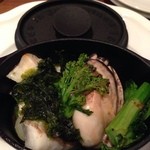 Passo - 魚料理は、魚介のココット焼き。舌平目もふっくらでした。