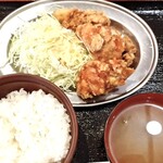Ichimaru Shokudou - 鶏のから揚げの定食セット