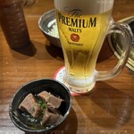 Nikuno Itadaki - 生ビール＆お通し