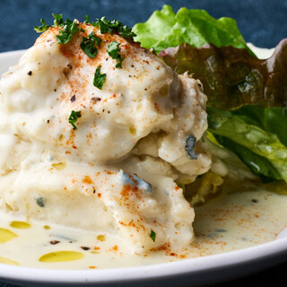 Try “Tottiya’s Potato Salad with Gorgonzola Cheese Sauce”!