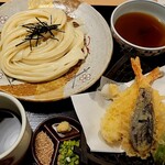 むぎの里 - ・天ざるうどん1100円