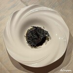 プチレストラン ブーケ・ド・フランス - 天然ものの鮑 佐井村産の幻の海苔のソース