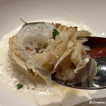 プチレストラン ブーケ・ド・フランス - トゲクリ蟹とカニのフランを蟹のジュとともに