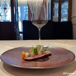 プチレストラン ブーケ・ド・フランス - Vidal Fleury Crozes Hermitage Rougeと津軽鴨のロティ