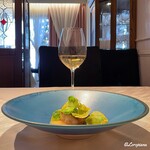 プチレストラン ブーケ・ド・フランス - Vidal Fleury Crozes Hermitage Blancと太刀魚のポワレ