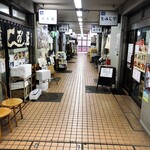 カネセイ - 食堂エリア(一番奥の左側に当店がある)