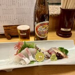 Tarobee Zushi - お造り3種盛り合わせ 980円