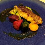 リストランテ ラ ソリア - スズキと地野菜のグリル（2024.1）