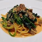 リストランテ ラ ソリア - サルシッチャとホウレン草のスパゲッティ（2024.1）