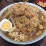 ラーメン 富士丸 西早稲田店 - ラーメン少なめ300g ニンニクアブラチョイマシ