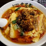 ラーメン まぜそば 幸星軒 - 酸辣湯麺 950円 鶏唐揚と大きい筍が標準装備