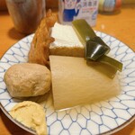 尾張家 - おでんお刺身セット　おでん