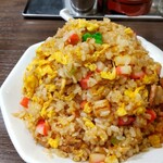 打ち立て中華そば 伊蔵八 - 香ばし醤油のチャーハン(スープ付き) 800円、大盛り無料になります