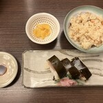 そば処 武蔵 - 「松前寿司」と「とりごはん」