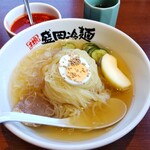 Yakiniku Reimen Yamanakaya - 平日ランチ冷麺550円。爆激別辛で♫