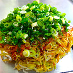 お好み焼き 鉄板焼き りんご - 肉玉そばダブル＋ねぎ お好み焼き 鉄板焼き りんご  広島市南区段原山崎2丁目