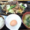 ドライブイン かかし - 料理写真:骨付モモ炭火焼定食