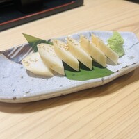 串揚げ アガルコメ。 恵比寿店 - 長芋茎わさび漬け