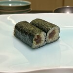 鮨 なんば - 干瓢巻　茨城県産の厳選された干瓢　柔らかすぎない絶妙な干瓢です　海苔の口溶けと香りも最高