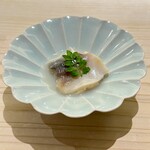 鮨 なんば - 苫小牧産北寄貝　プリプリの身が貝出汁と出会い香りが口に広がる