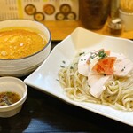 麺処 飯田家 - シーフード完熟トマトつけ麺「pescatore」