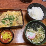 味万 - 240227火　大阪　味万　かつ煮玉定食900円