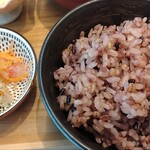 Obon Shokudou Anshisu - 一口ポーク　バターカリーソース　十六穀米