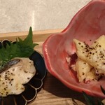 Obon Shokudou Anshisu - 焼き魚と鳴門金時のペンネサラダ