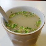 赤坂十八番 - 豚骨スープ（５０円）