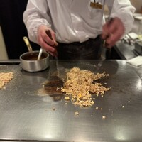 まある - ガーリックライス　調理中