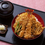 big shrimp Ten-don (tempura rice bowl)