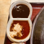 Toro Mugi - ヘレかつは大根おろしポン酢とソースで。