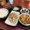 台北 - 半麻婆豆腐+半焼豚 定食　¥900（税込）