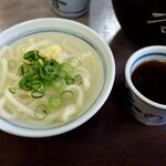 釜あげうどん 長田 in 香の香 - (ﾉд<｡｀)ｬﾍﾞｰ　薬味入れる方間違えた！