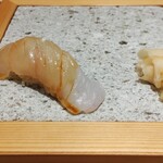Kumamoto Sushi Ginza Fukuju - ヒラメ