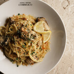 Oyster linguine with lemon flavor