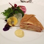 ラ・ブリック - フォアグラと林檎のミルフィーユ